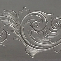 彫金 文字彫り 模様彫り 金属 彫刻 唐草 アラベスクengraving scroll 2枚目の画像