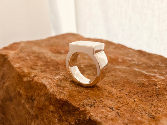 シグネット リング M #18 サイズ直し可能 銀 指輪レディス メンズ 指輪  