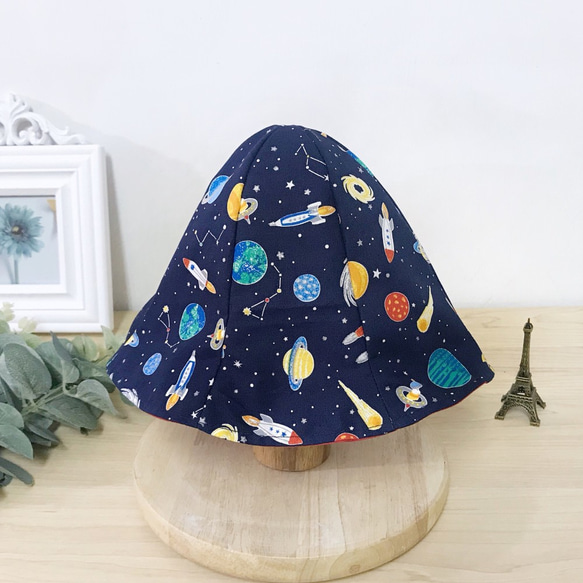 ロケット花びらキャップ両面キャップ子供sunhat 1枚目の画像