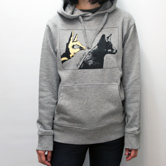 【SALE50%OFF】パーカ　Fox Shadow / ヘザーグレー 3枚目の画像