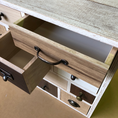 カラフルチェスト いろいろな木目 小物入れ 収納 棚・シェルフ・ラック