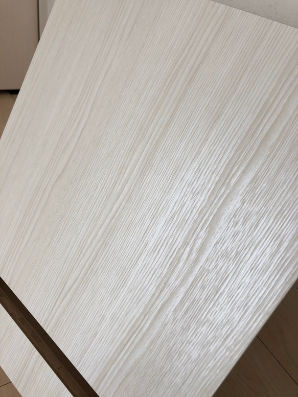 【新サイズ】ケーブルボックス ルーター収納 モデム収納　ホワイトウッドパール　木製 6枚目の画像