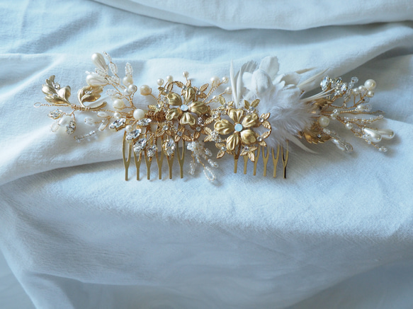 Shiho様専用ウェディングヘッドドレス&イヤリング＊ 2枚目の画像