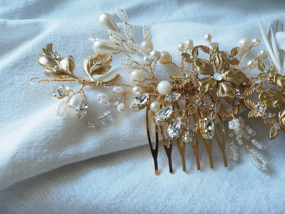 Shiho様専用ウェディングヘッドドレス&イヤリング＊ 3枚目の画像