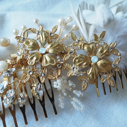 Shiho様専用ウェディングヘッドドレス&イヤリング＊ 5枚目の画像