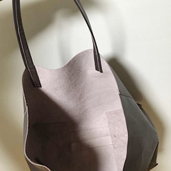 《受注生産》 Wide Leather Tote [ ワイドレザートート] 6枚目の画像