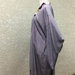 着物コート　着物リメイク　和風コート　和風コート　－柳流ー 4枚目の画像