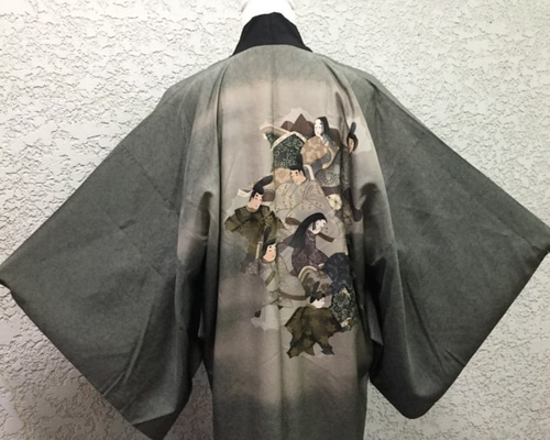 着物　リメイク　正絹紬　ジャケット　ノーカラー　シャツジャケット 着物 リメイク 正絹紬 ジャケット ノーカラー シャツジャケット