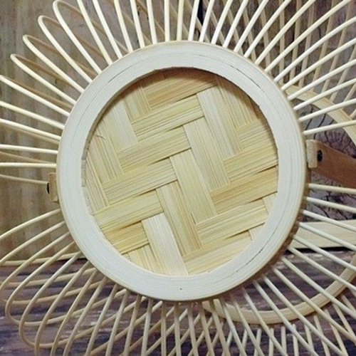 駿河竹千筋細工 花器 椿 さらし 伝統工芸の竹細工 一輪挿し・花瓶