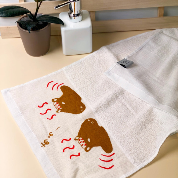水豚溫泉的溫泉毛巾（毛巾） 第2張的照片