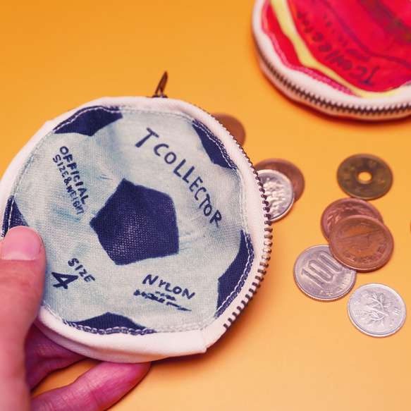 作為聖誕禮物！ Manmaru Basket/Soccer Ball Print Coin Case 零錢包“2021 新款” 第2張的照片
