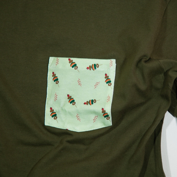 “New WEEK2021”燒烤圖案大廓形口袋T卹男女通用S~XL Tcollector 第2張的照片