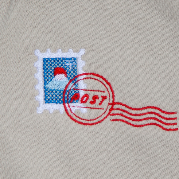 消印の押された富士山切手 Tシャツ　ユニセックス S~XXL 1枚目の画像