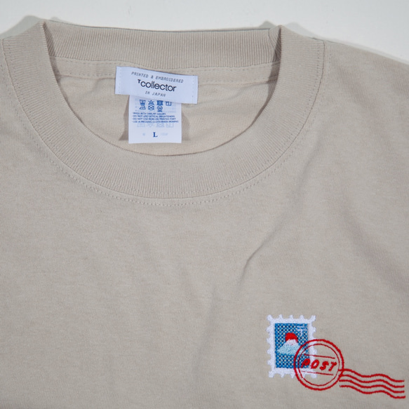 消印の押された富士山切手 Tシャツ　ユニセックス S~XXL 5枚目の画像