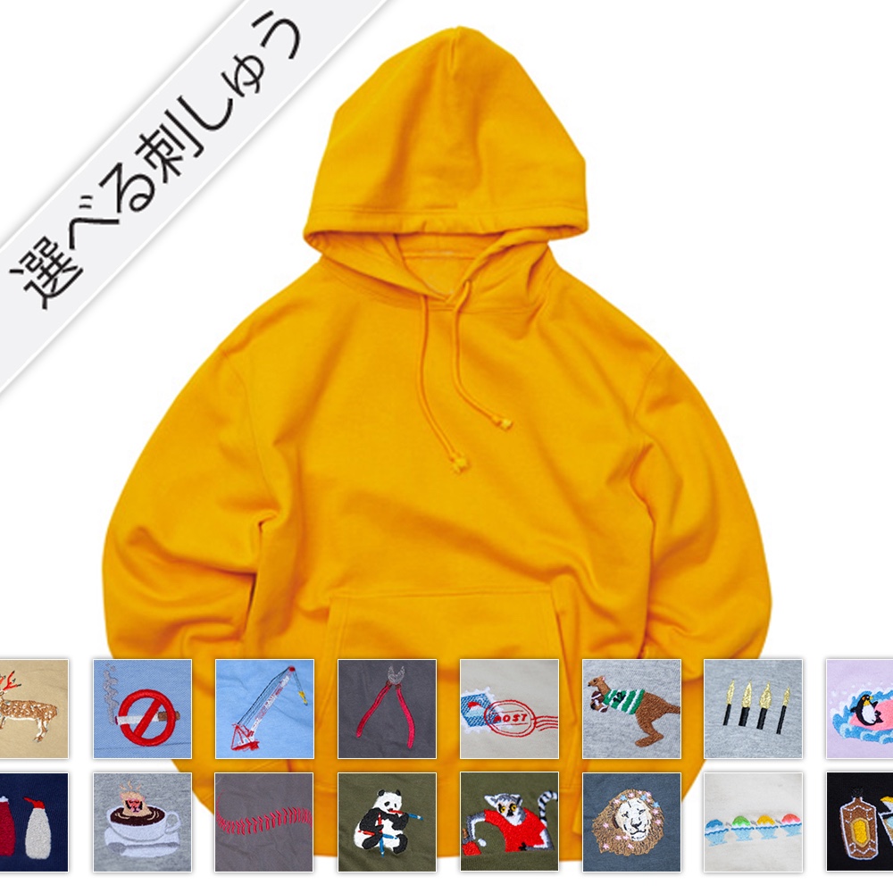 選べる刺繍 プルオーバー パーカ ユニセックス S〜XXLサイズ　Tcollector