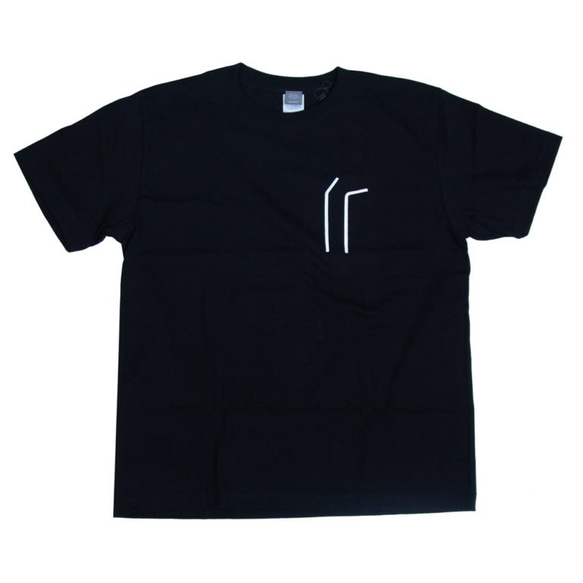 ストロー プリントTシャツ ユニセックスS〜XLサイズ/レディース
