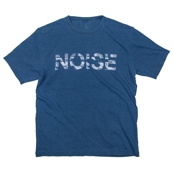 音楽 NOISE 音のノイズ インディゴ Tシャツ　ユニセックスS〜XLサイズ　Tcollector 1枚目の画像