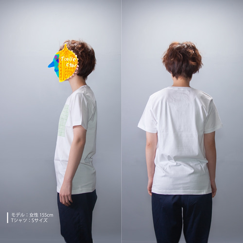 方眼紙 おもしろデザインTシャツ ユニセックスXS〜XLサイズ