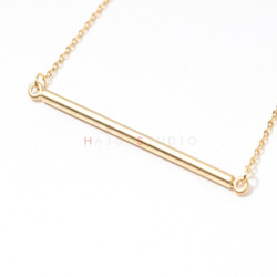 円筒バーネックレス,Cylindrical bars necklace 4枚目の画像