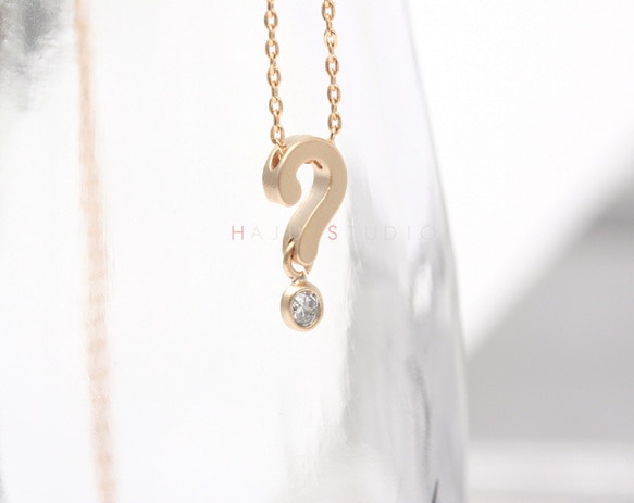 クエスチョンマークネックレス,Question Mark necklace 5枚目の画像