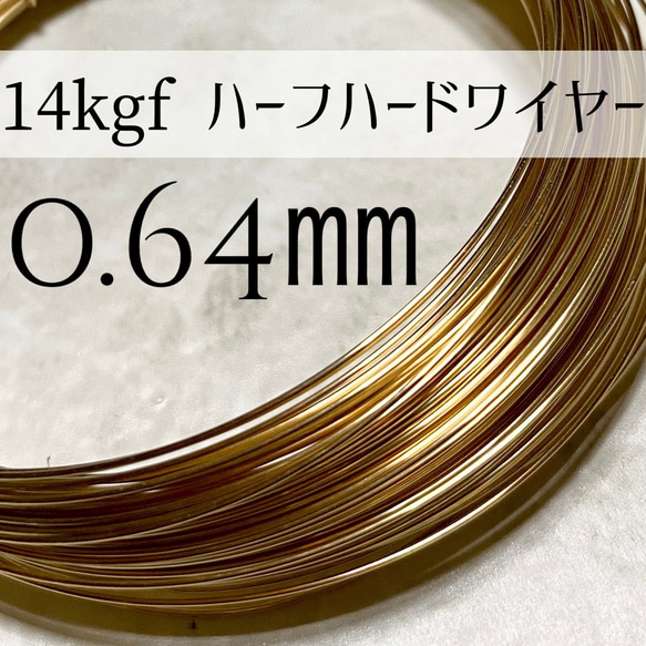 《14kgf》ハーフハードワイヤー0.64㎜ 【50㎝〜】 1枚目の画像