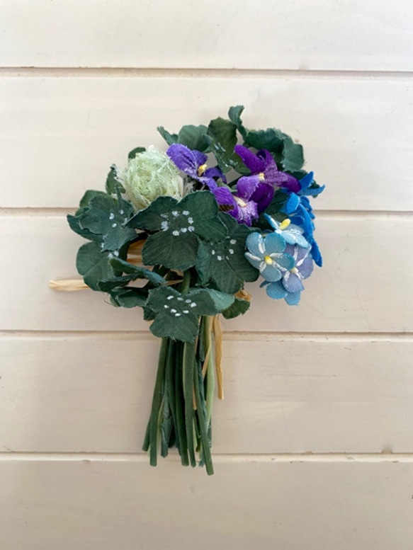 布花 Bouquet corsage of clover 5枚目の画像