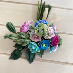 布花Small corsage gift series Pastel flowers A 3枚目の画像