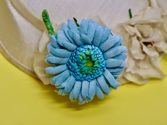 布花 ブルーガーベラ 1枚目の画像