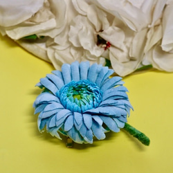 布花 ブルーガーベラ 3枚目の画像