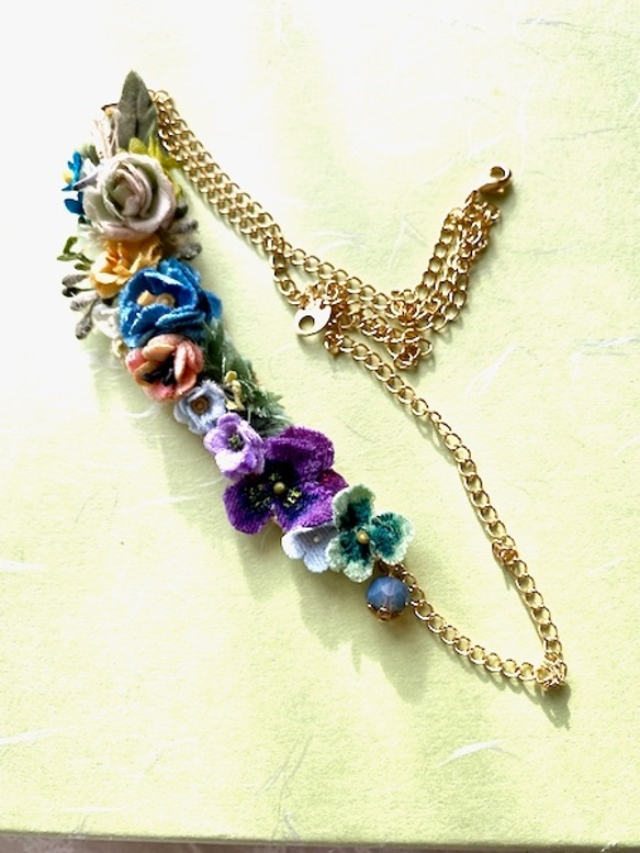 布花 Collier petite fleur 2枚目の画像