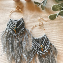 MACRAME✴︎ピアス 2枚目の画像