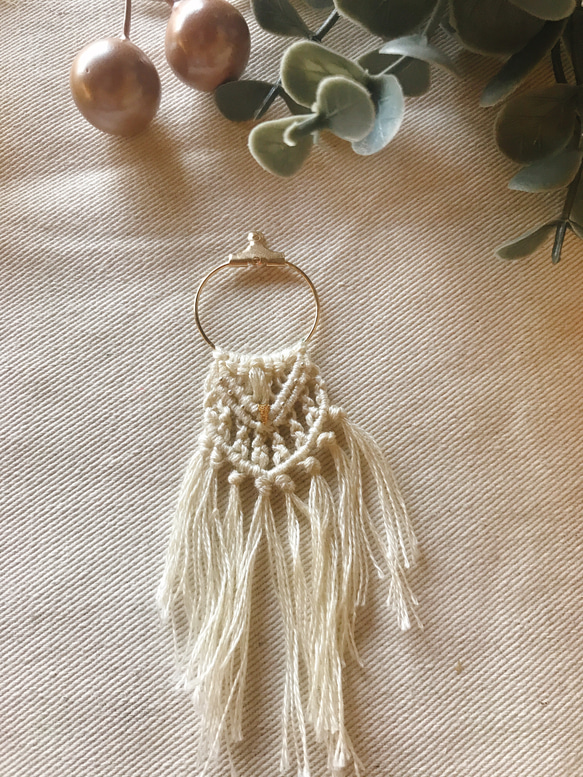 MACRAME✴︎ピアス 1枚目の画像