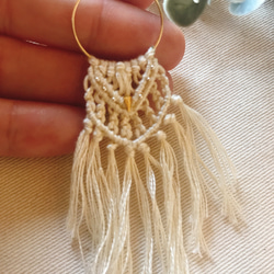 MACRAME✴︎ピアス 2枚目の画像