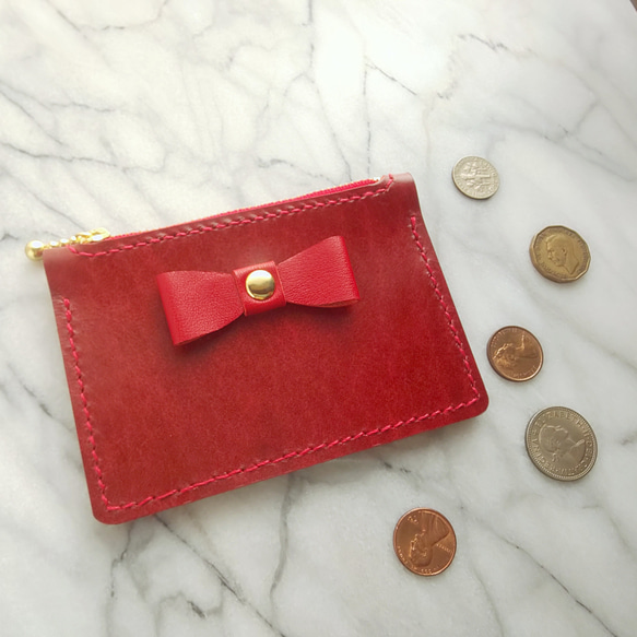 スマートにお出かけ♪ “革の宝石”レザーミニウォレット ミニ財布 8枚目の画像
