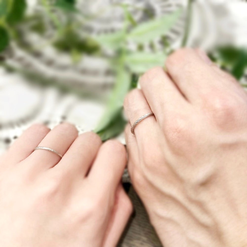2本で6.5万円/3色展開えらべる『rope of LOVE』マリッジリング 結婚 