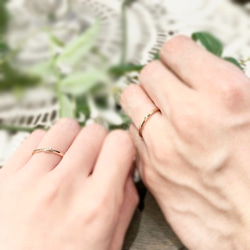 2本で10万/3色選べる『twist and LOVE』マリッジリング 結婚指輪 ペアリング 1枚目の画像