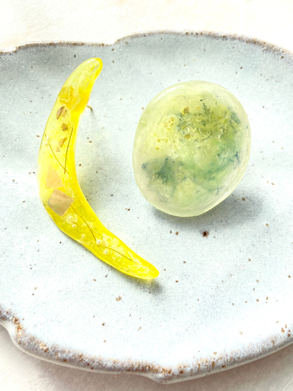 満月と三日月のピアス(えみ様専用ページ) 3枚目の画像