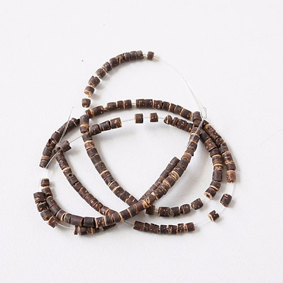 ココナッツビーズ　CB-6　（3本入） 1枚目の画像