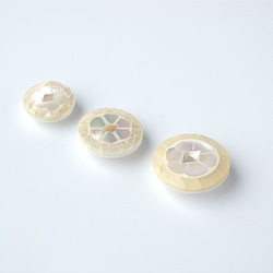 【日本ボタン大賞・受賞】貝ボタン15mm1個10035858(SB-0085)#01 2枚目の画像