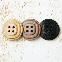 木ボタン18mm3個10081329(W-0150)#09 4枚目の画像