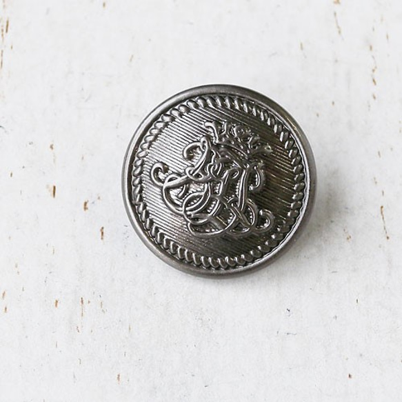 メタルボタン15mm4個10018309(BMB-50)#BS 1枚目の画像