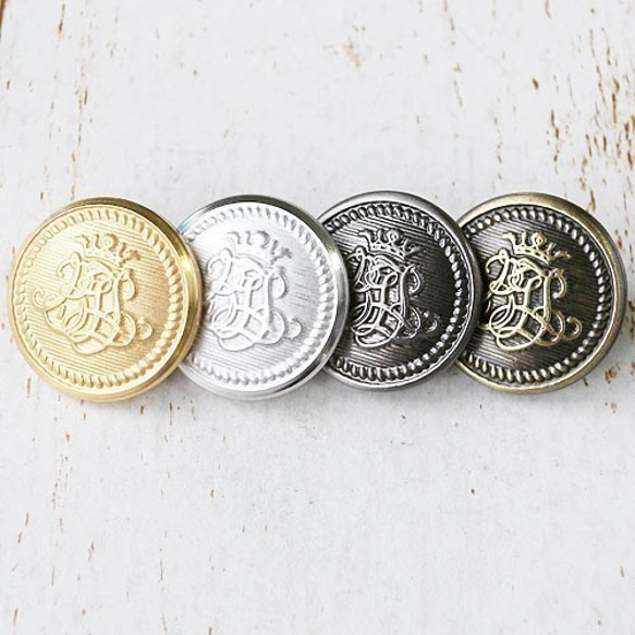 メタルボタン15mm4個10018309(BMB-50)#BS 4枚目の画像