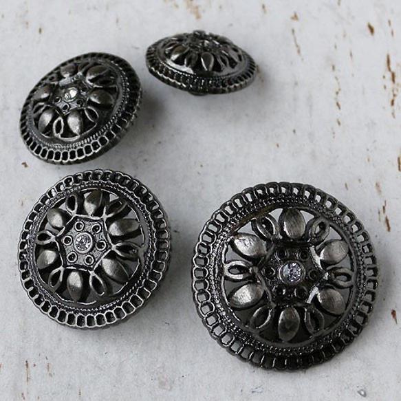 メタルボタン15mm2個10066575(BZ-803)#BS 2枚目の画像