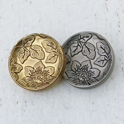 メタルボタン21mm4個10071811(MT-729)＃SSB 4枚目の画像