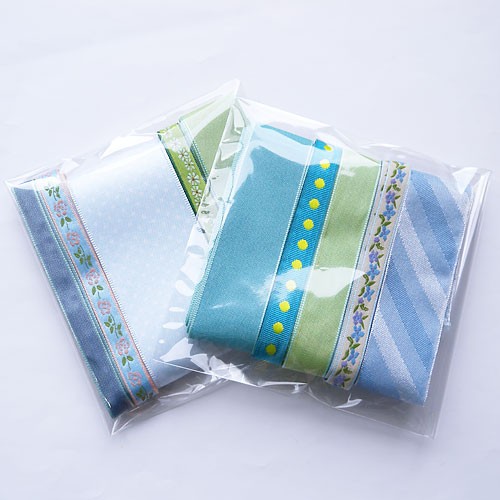 リボンセット 約4～5種類x1m入 4色から選べるアソートセット（hint