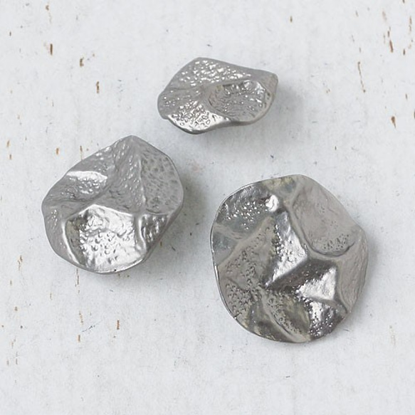 メタルボタン15mm5個10080411(MCS-16)＃SS 2枚目の画像