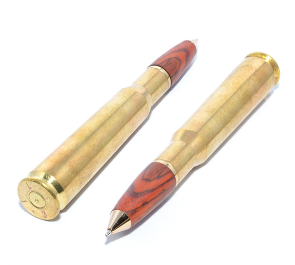 .50 Cal bullet cartridge handmade wooden pen (Brass body) 第1張的照片