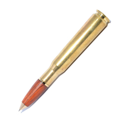 .50 Cal bullet cartridge handmade wooden pen (Brass body) 第2張的照片