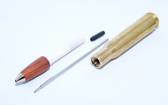 .50 Cal bullet cartridge handmade wooden pen (Brass body) 第5張的照片