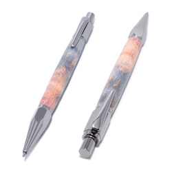 木製　2mm芯　シャープペンシル　消しゴム付（パドック；ガン・メタル） 受注製作】木製 2mm芯 シャープペンシル 消しゴム付き（パドック